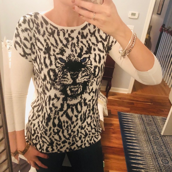 Animal Print Sweater -Size S - Picture 1 of 4